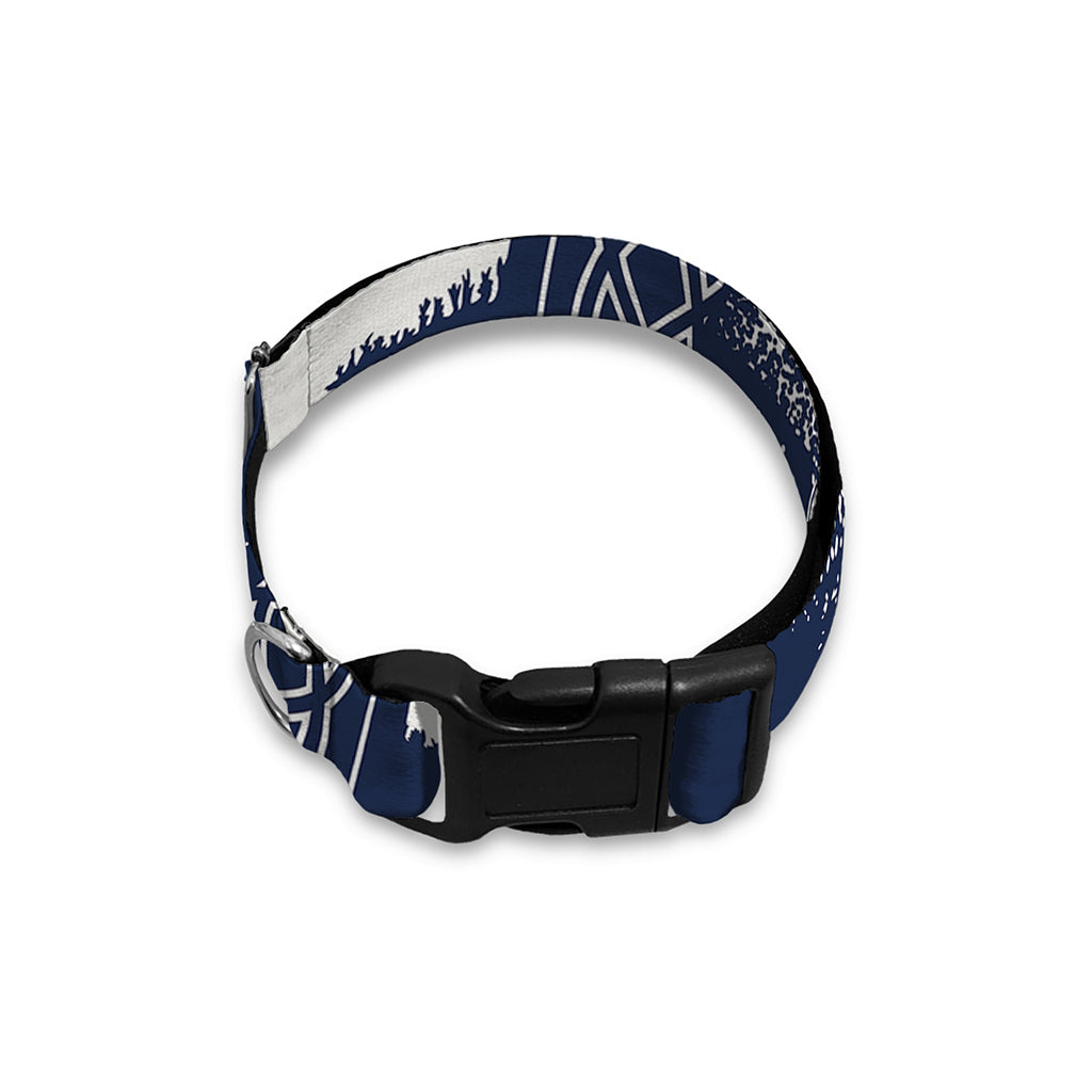 Mystical Lunar Phase Print Dog Collar