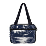 Mystical Lunar Phase Print Double Strap Bible Bag