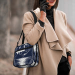 Mystical Lunar Phase Print Double Strap Bible Bag