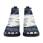 Mystical Lunar Phase Print Flat Ankle Boots