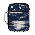 Mystical Lunar Phase Print Front Pocket Bible Bag