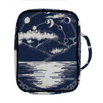 Mystical Lunar Phase Print Front Pocket Bible Bag