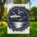 Mystical Lunar Phase Print Garden Flag