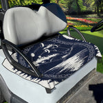 Mystical Lunar Phase Print Golf Cart Seat Cover