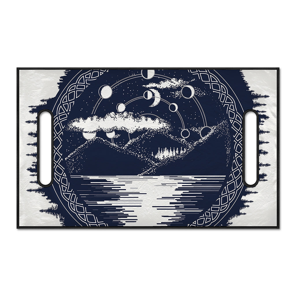 Mystical Lunar Phase Print Golf Cart Seat Cover