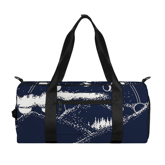 Mystical Lunar Phase Print Gym Bag