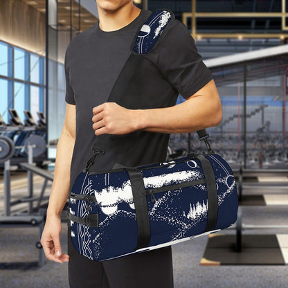 Mystical Lunar Phase Print Gym Bag
