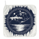 Mystical Lunar Phase Print Hand Towel