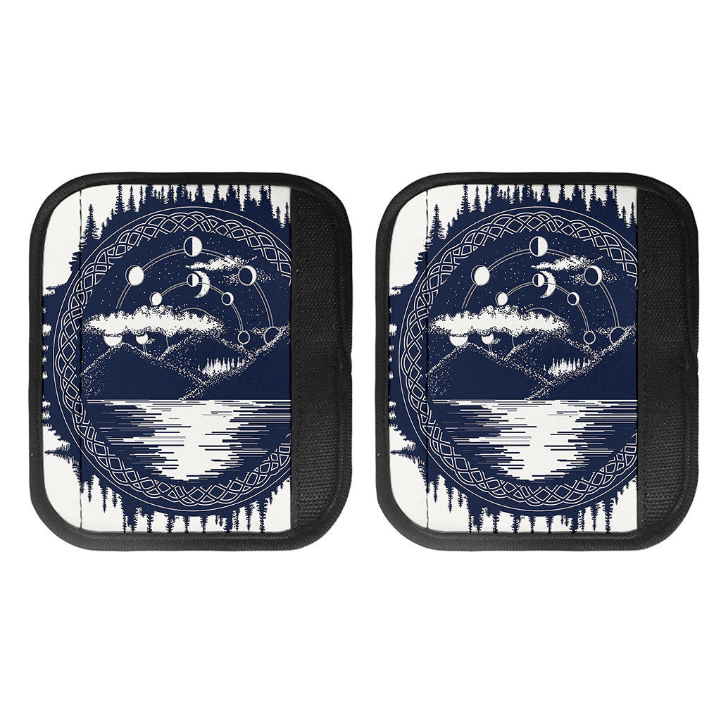 Mystical Lunar Phase Print Handle Covers