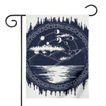Mystical Lunar Phase Print House Flag