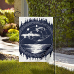 Mystical Lunar Phase Print House Flag