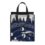 Mystical Lunar Phase Print Insulated Lunch Tote