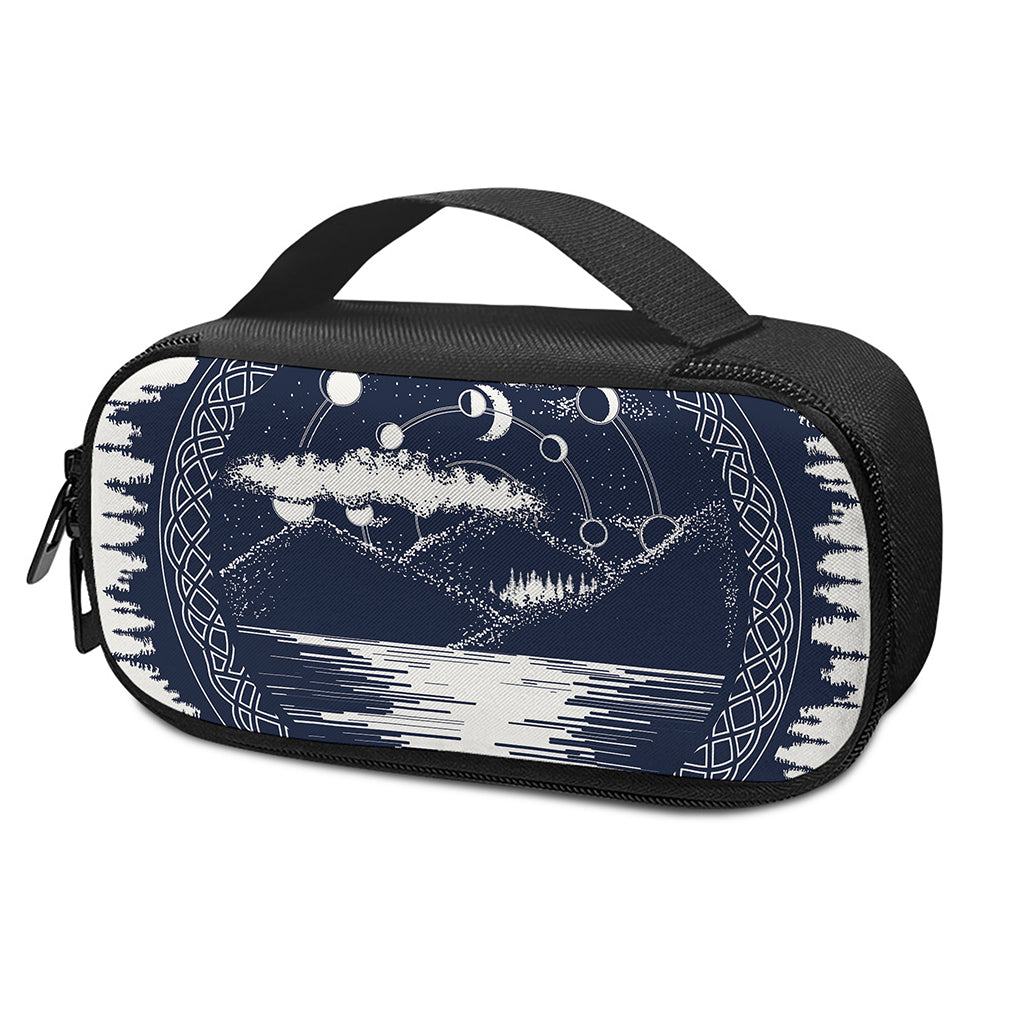 Mystical Lunar Phase Print Insulin Cooler Travel Case