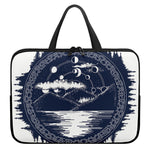 Mystical Lunar Phase Print Laptop Sleeve With Handle