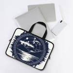 Mystical Lunar Phase Print Laptop Sleeve With Handle