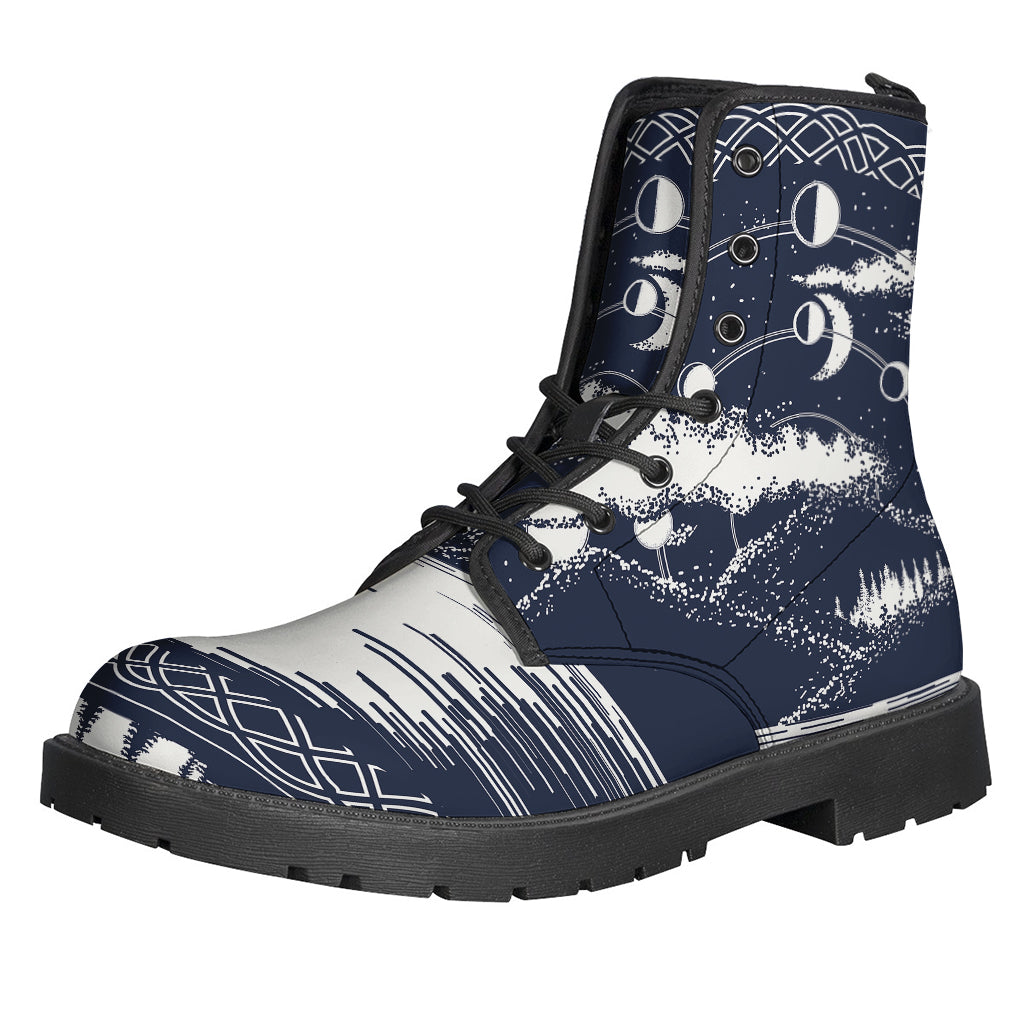 Mystical Lunar Phase Print Backpack