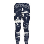 Mystical Lunar Phase Print Men's leggings