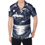 Mystical Lunar Phase Print Men's Shirt
