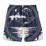 Mystical Lunar Phase Print Men's Swim Trunks