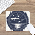Mystical Lunar Phase Print Mouse Pad