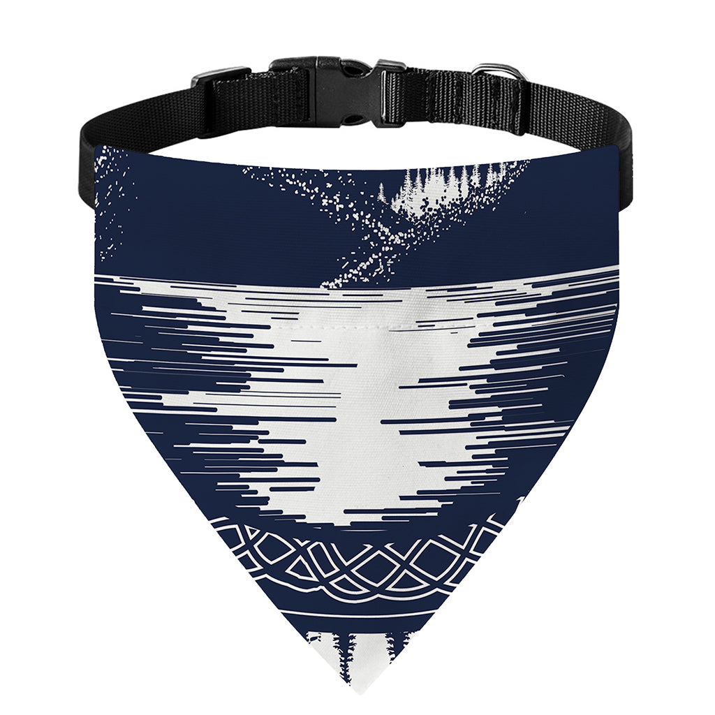 Mystical Lunar Phase Print Over The Collar Dog Bandana