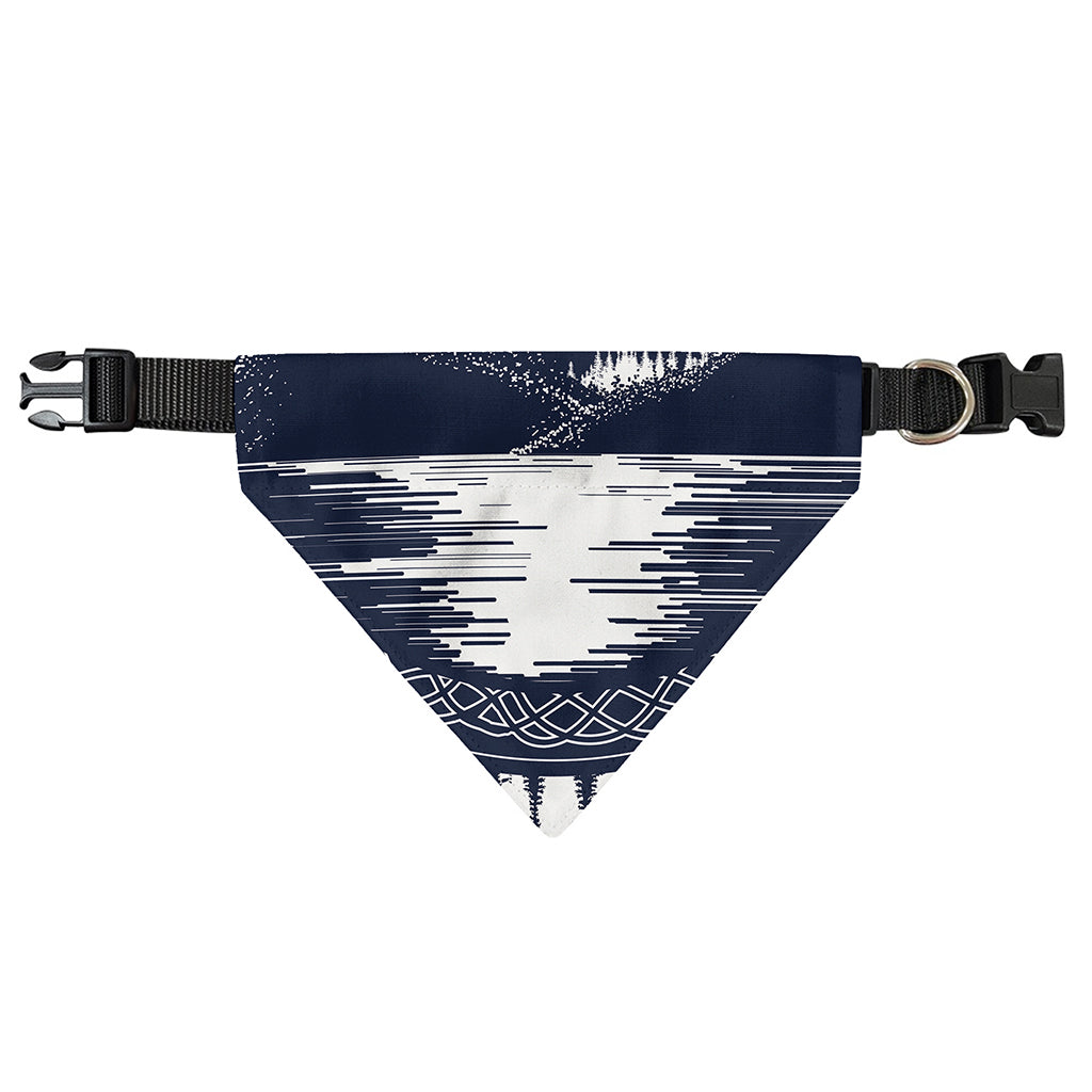Mystical Lunar Phase Print Over The Collar Dog Bandana