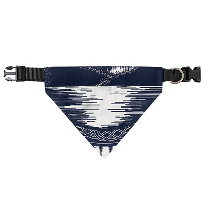 Mystical Lunar Phase Print Over The Collar Dog Bandana