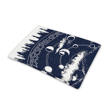 Mystical Lunar Phase Print Pet Cooling Mat Cover