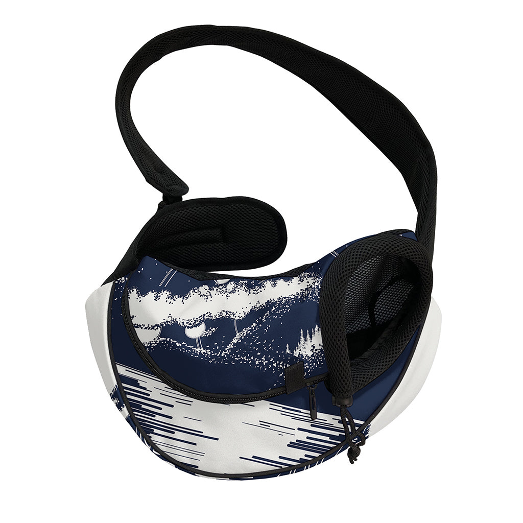 Mystical Lunar Phase Print Pet Sling Carrier