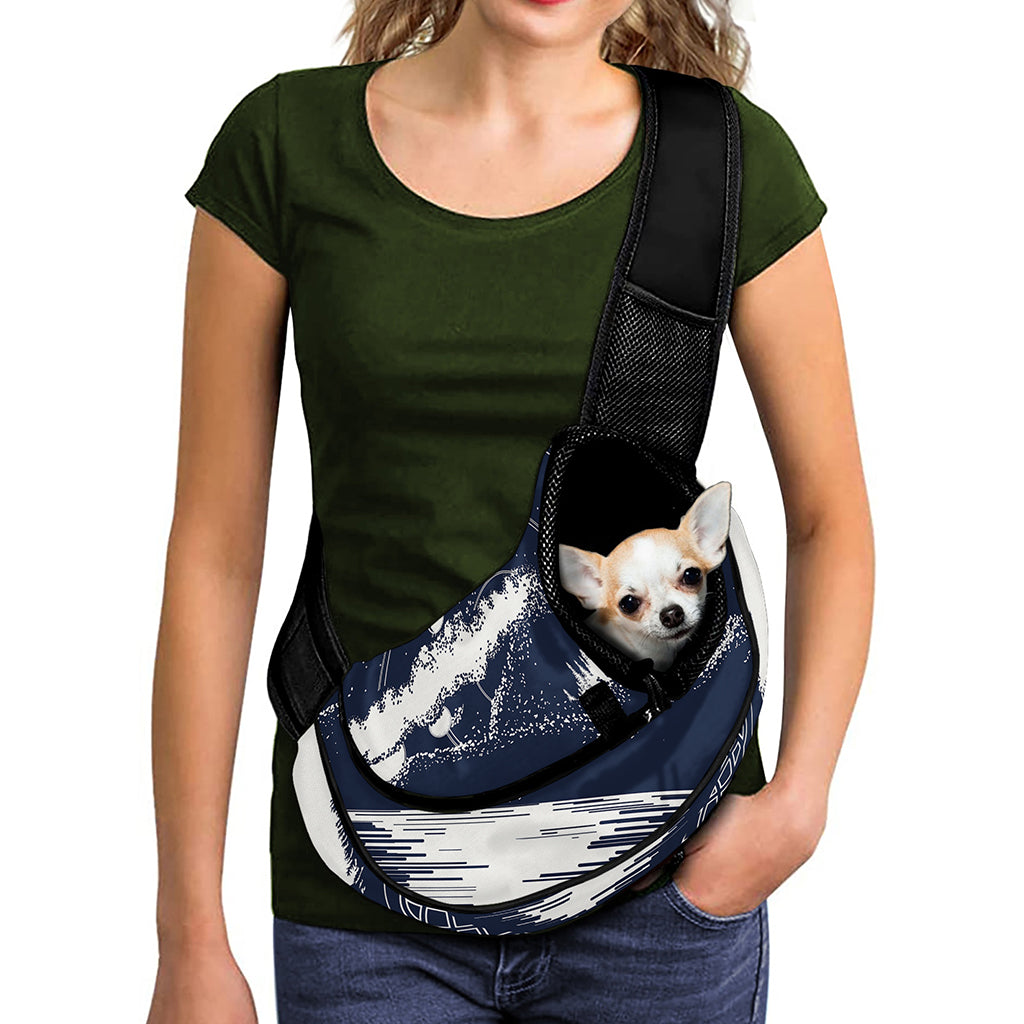 Mystical Lunar Phase Print Pet Sling Carrier