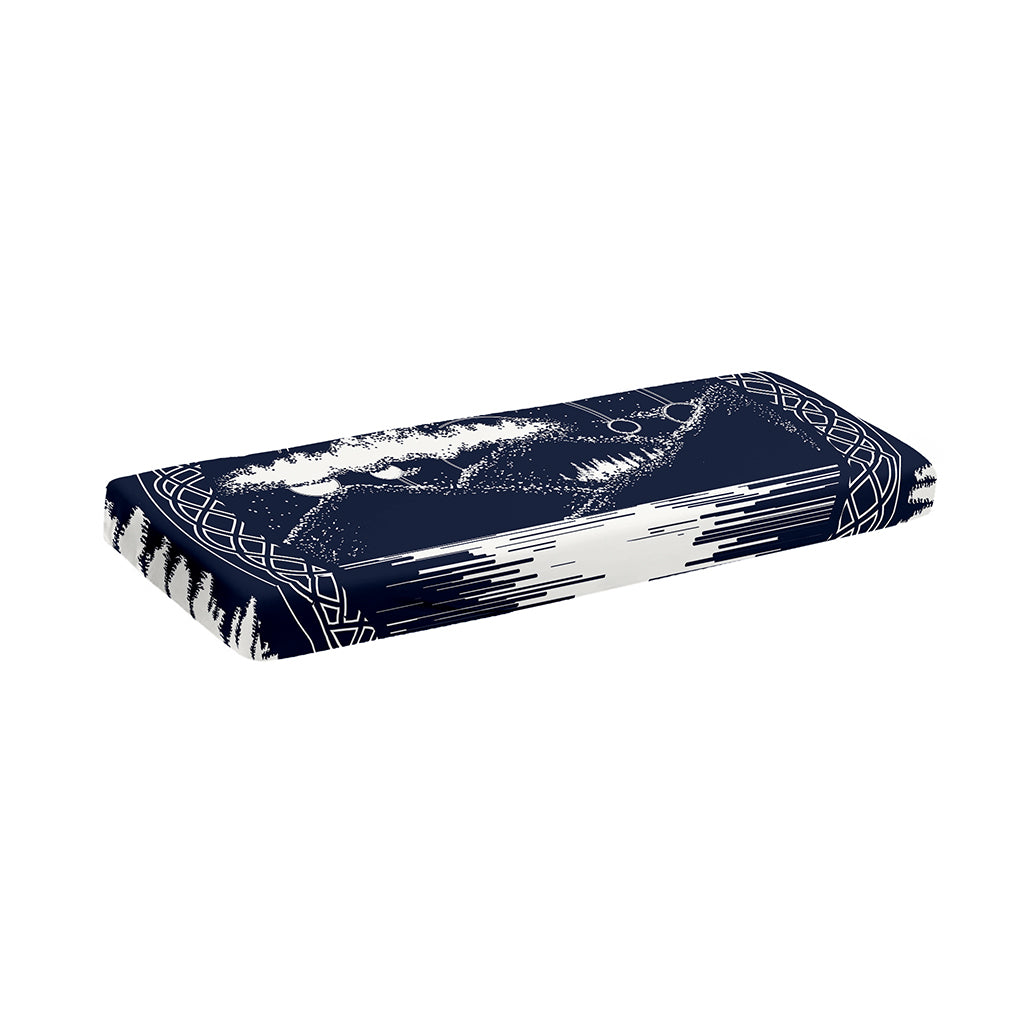 Mystical Lunar Phase Print Piano Keyboard Cover