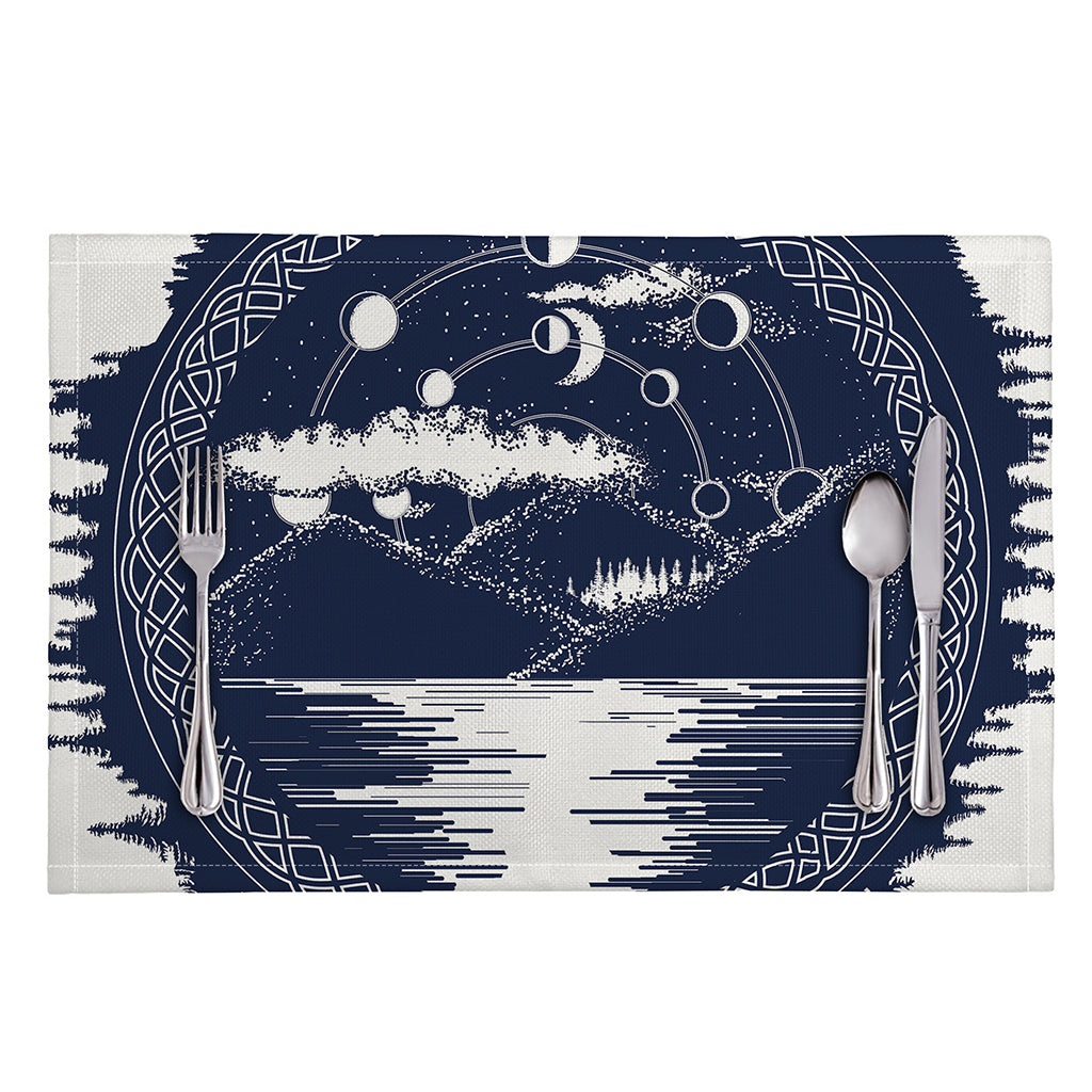 Mystical Lunar Phase Print Placemat