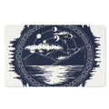 Mystical Lunar Phase Print Polyester Doormat