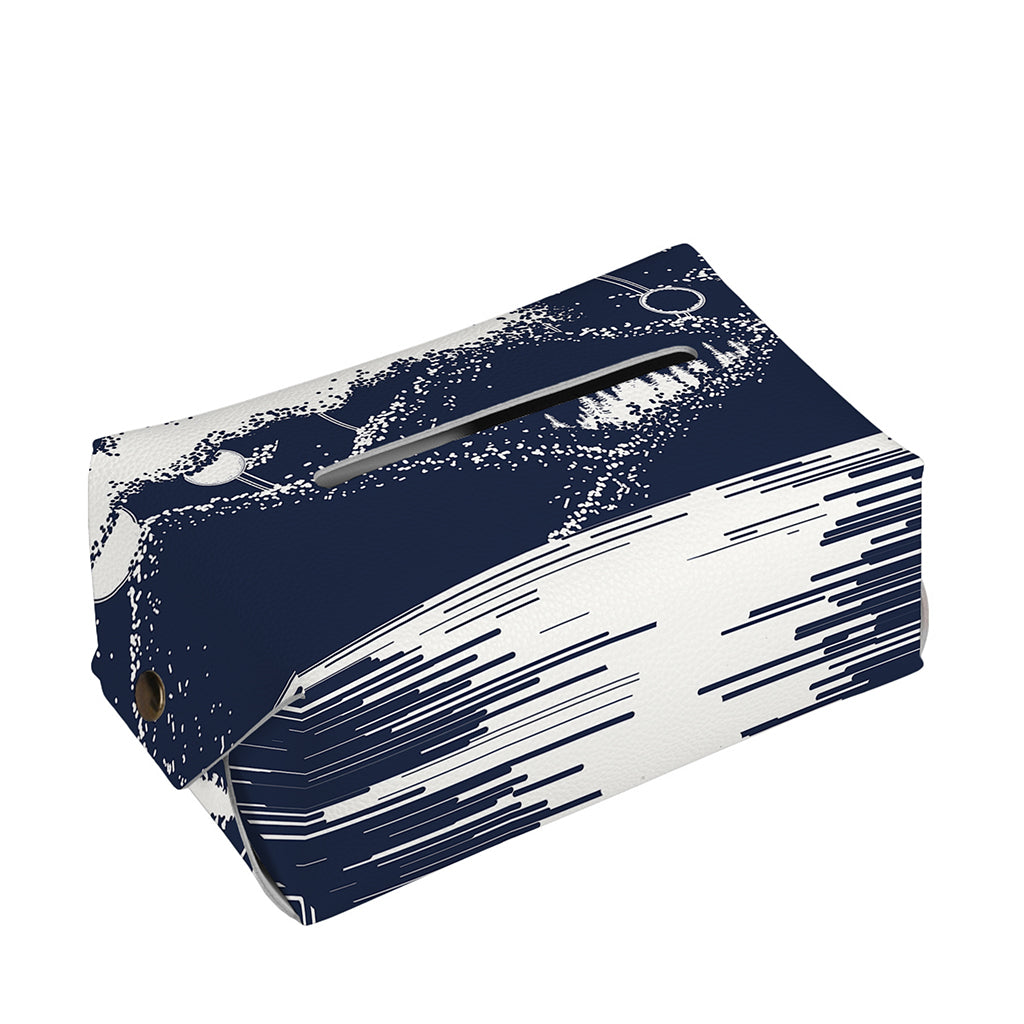 Mystical Lunar Phase Print Rectangle Tissue Box Cover