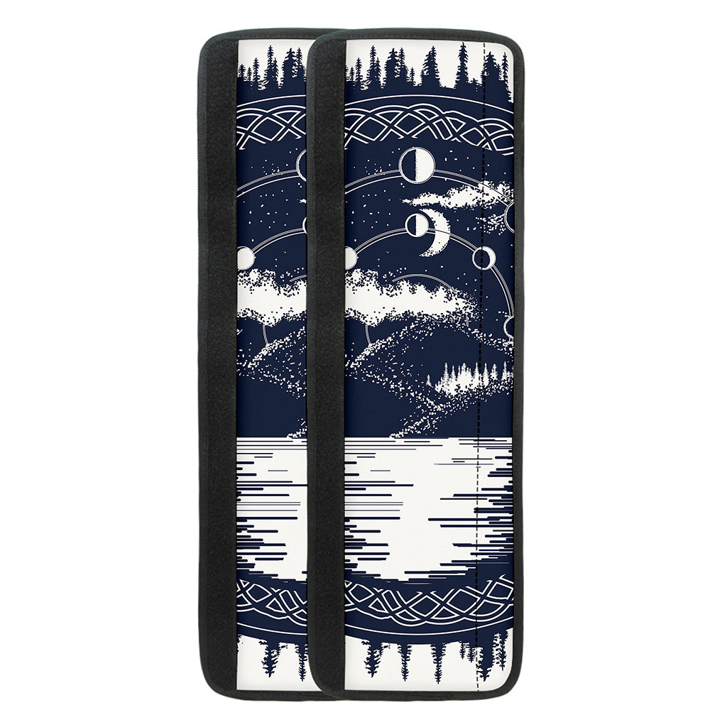 Mystical Lunar Phase Print Refrigerator Handle Covers