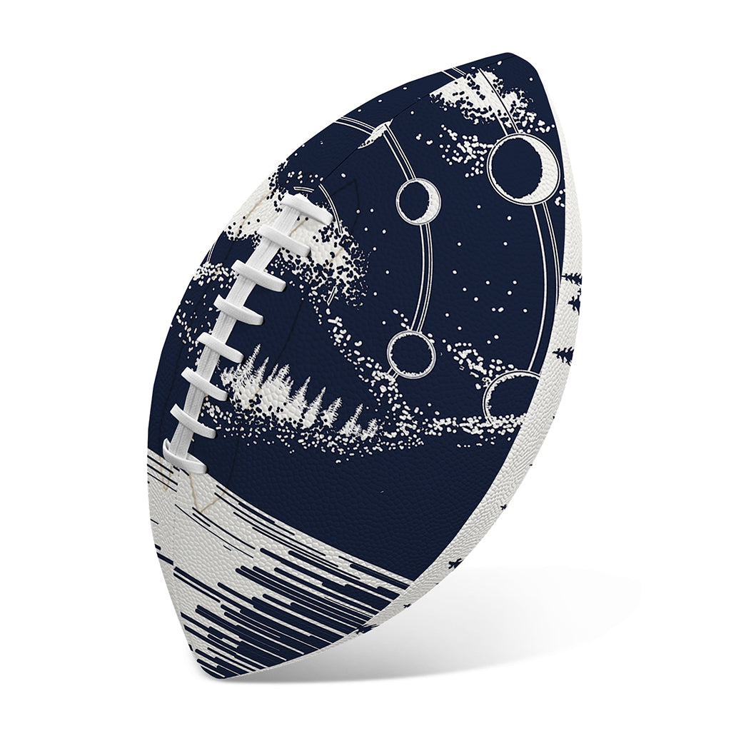 Mystical Lunar Phase Print Rugby Ball