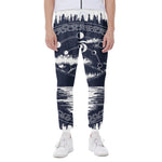 Mystical Lunar Phase Print Scuba Joggers
