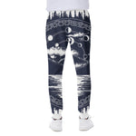 Mystical Lunar Phase Print Scuba Joggers