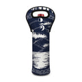 Mystical Lunar Phase Print Single Neoprene Wine Tote