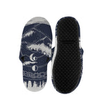 Mystical Lunar Phase Print Slippers
