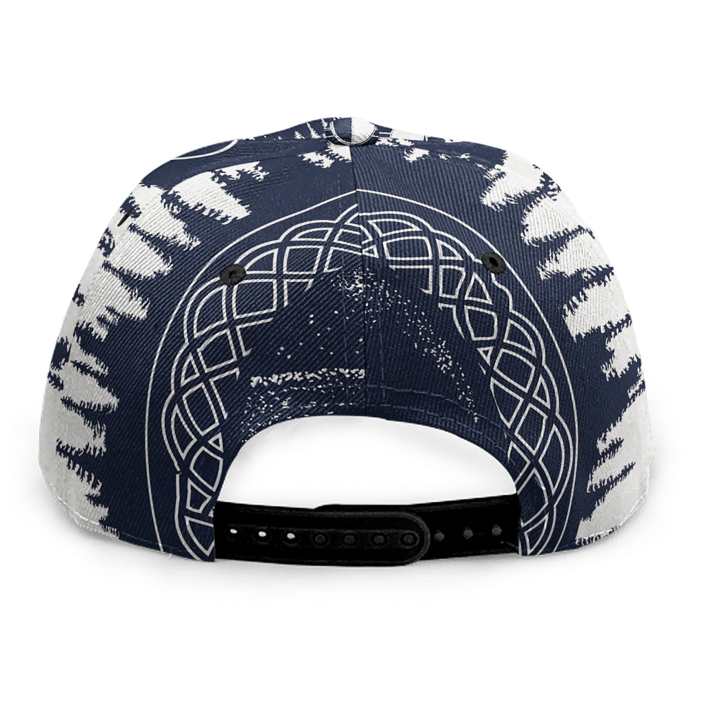Mystical Lunar Phase Print Snapback Cap