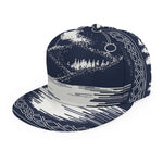 Mystical Lunar Phase Print Snapback Cap