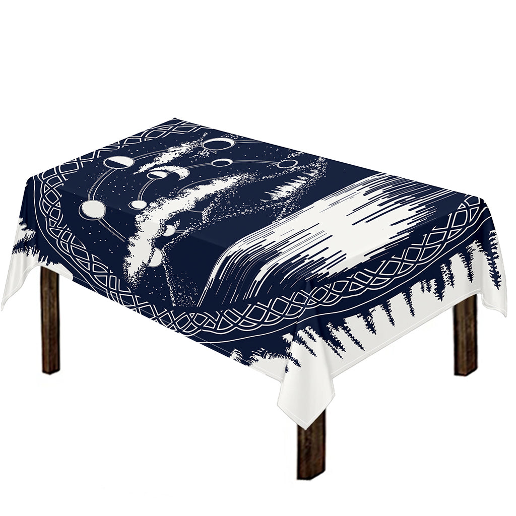 Mystical Lunar Phase Print Tablecloth