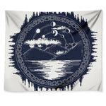 Mystical Lunar Phase Print Tapestry