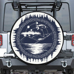 Mystical Lunar Phase Print Tire Cover