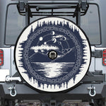 Mystical Lunar Phase Print Tire Cover With Camera Hole