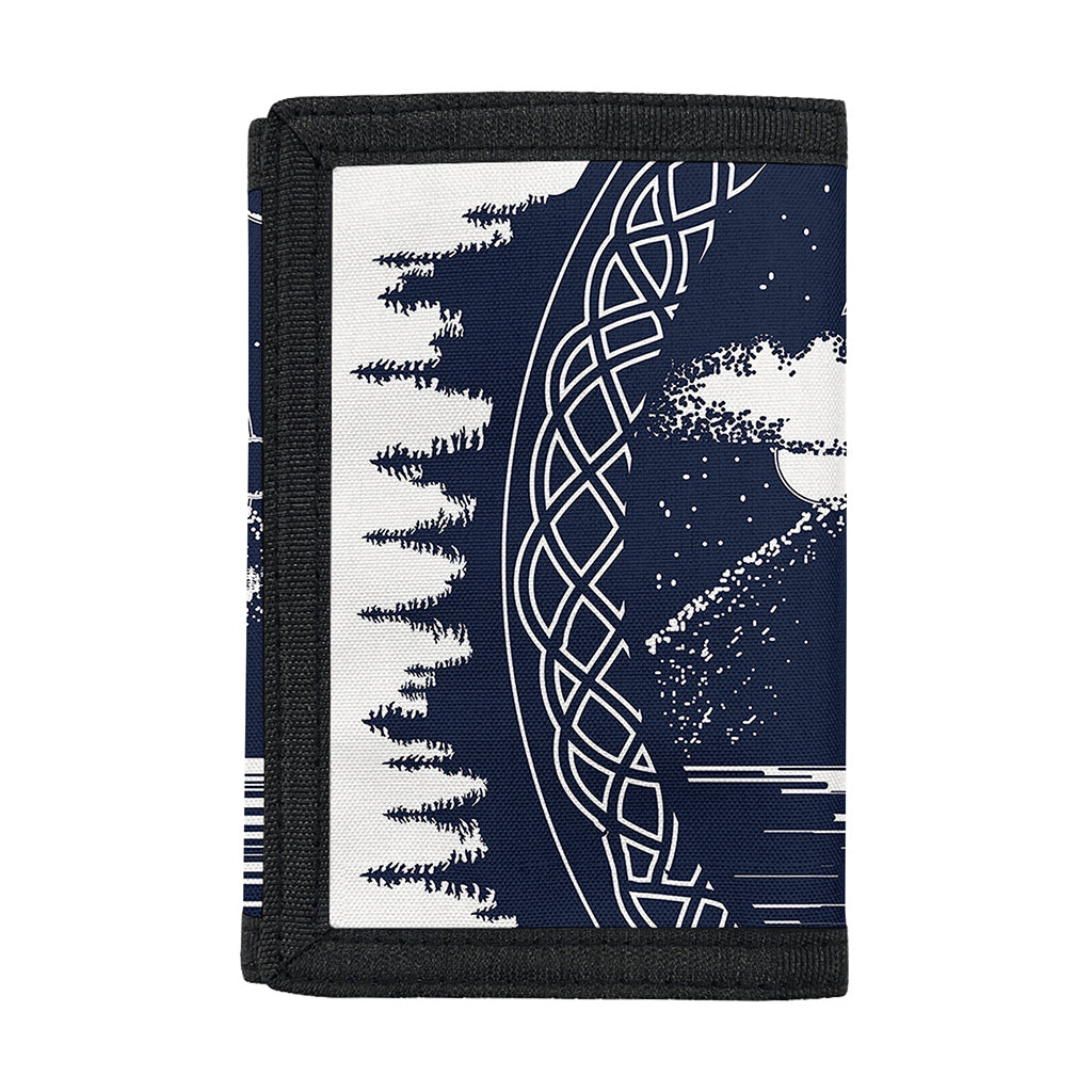Mystical Lunar Phase Print Trifold Wallet