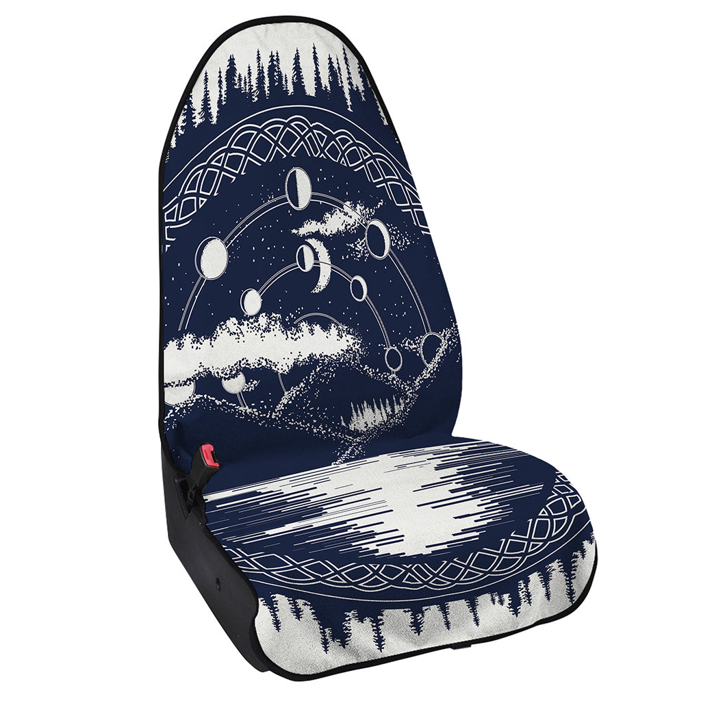 Mystical Lunar Phase Print Waterproof Car Seat Cover