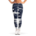 Mystical Lunar Phase Print Women's Leggings
