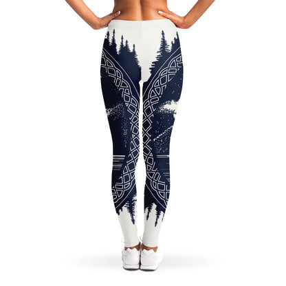 Mystical Lunar Phase Print Women's Leggings